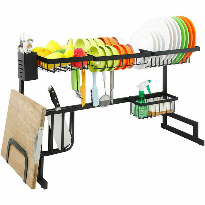 BingoPaw Stainless Steel Over the Sink Dish Rack & Reviews Wayfair